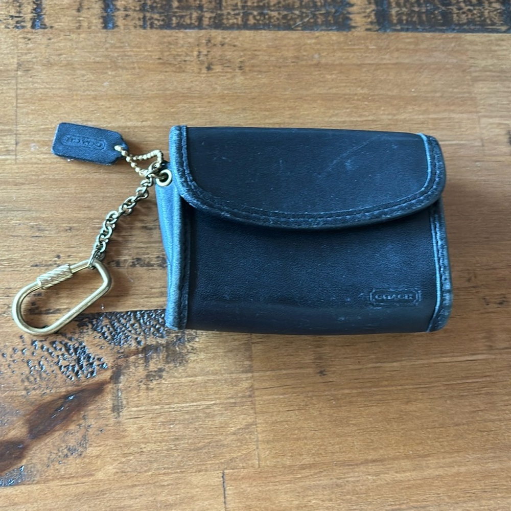 Vintage Coach Multifunction Keychain Wallet